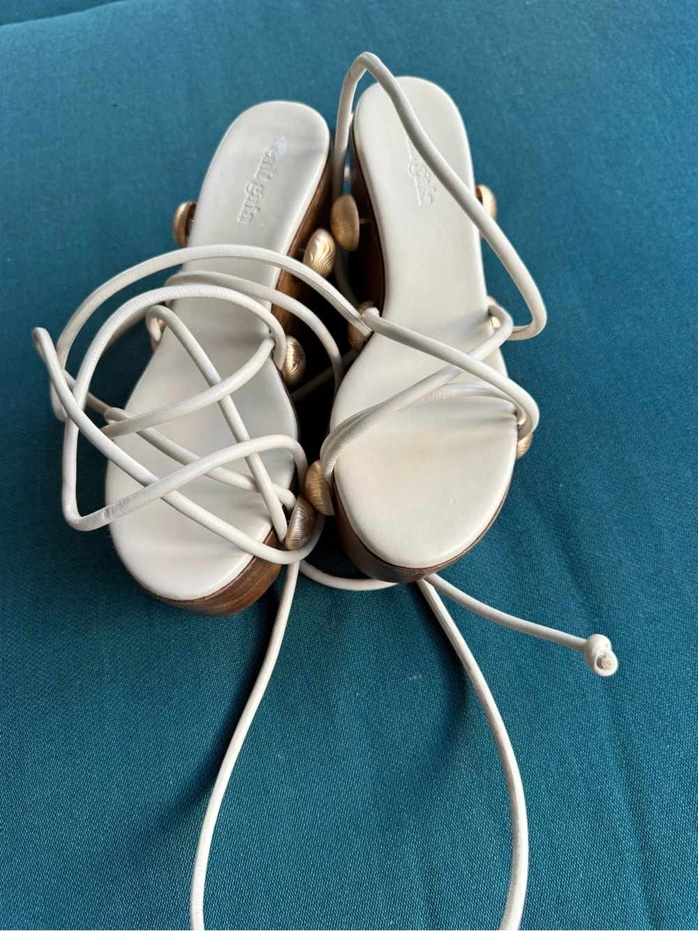 Cult Gaia Terra Sandal in Off White | REVOLVE brand new size 35